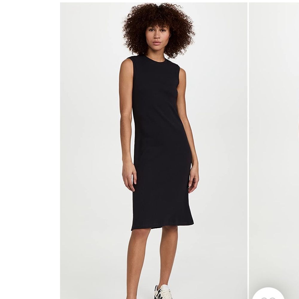AMO Sleeveless Rob Dress in Black Size: S